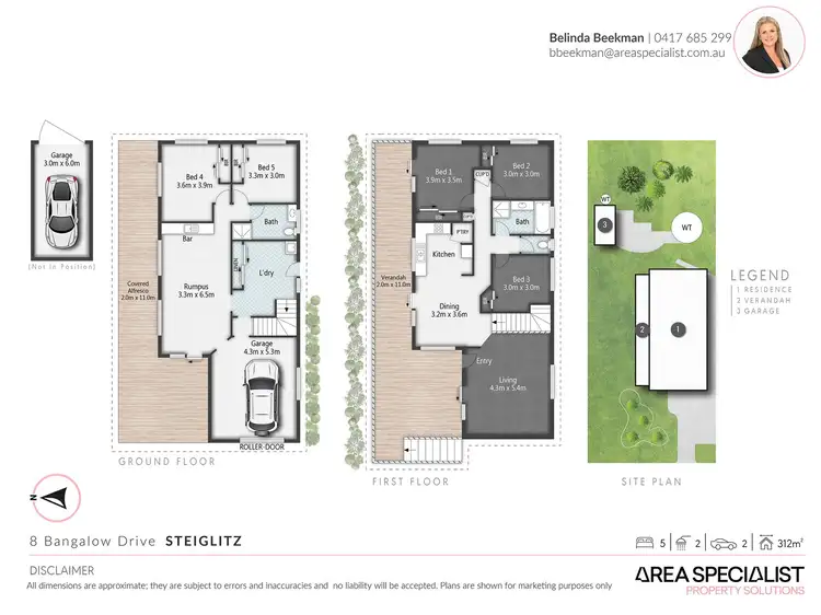 Floorplan of Homely house listing, 8 Bangalow Drive, Steiglitz QLD 4207