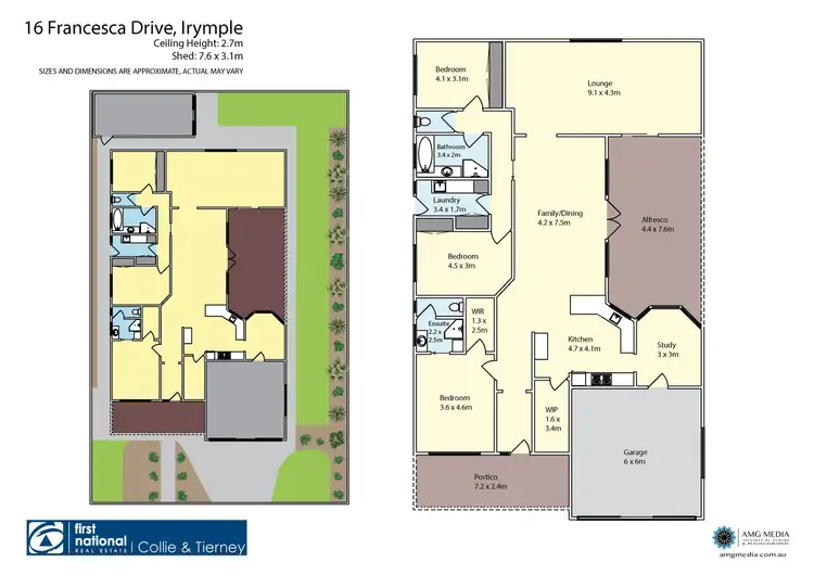 Floorplan of Homely house listing, 16 Francesca Drive, Irymple VIC 3498