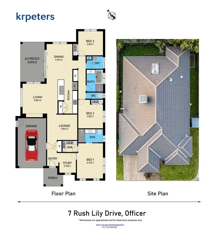 Floorplan of Homely house listing, 7 Rush Lily Drive, Officer VIC 3809