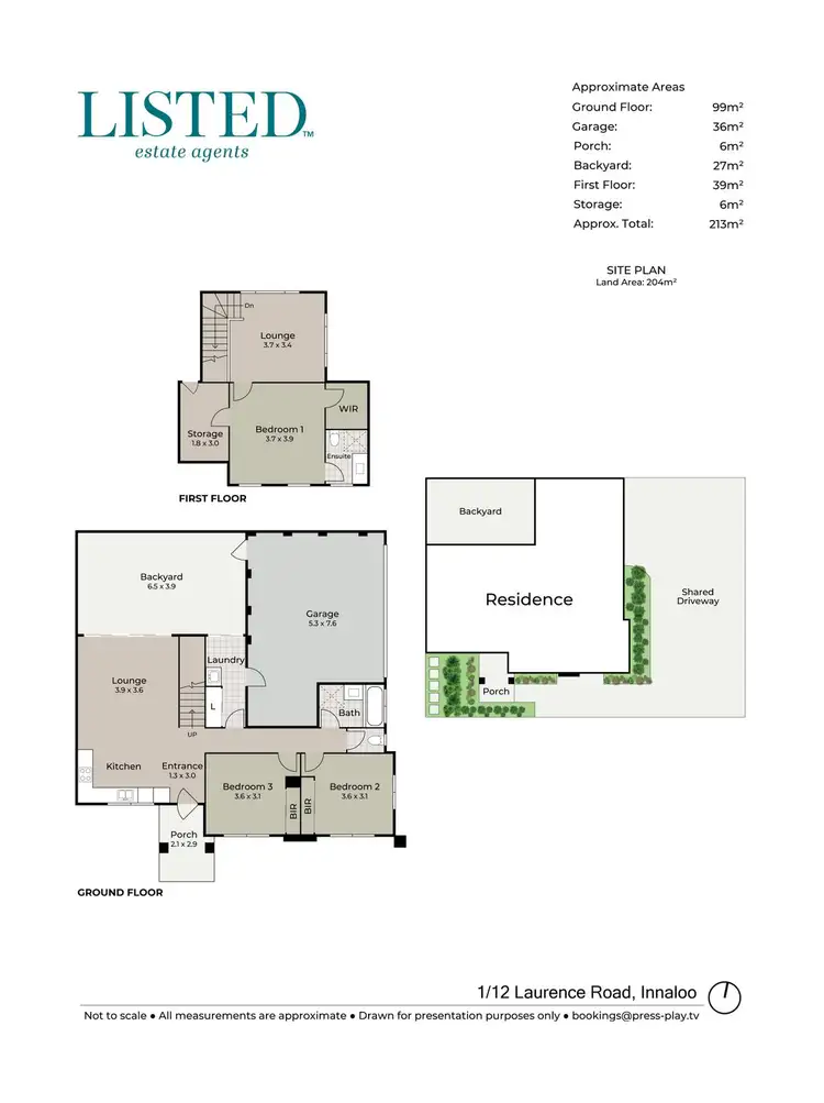 Floorplan of Homely townhouse listing, 1/12 Laurence Road, Innaloo WA 6018