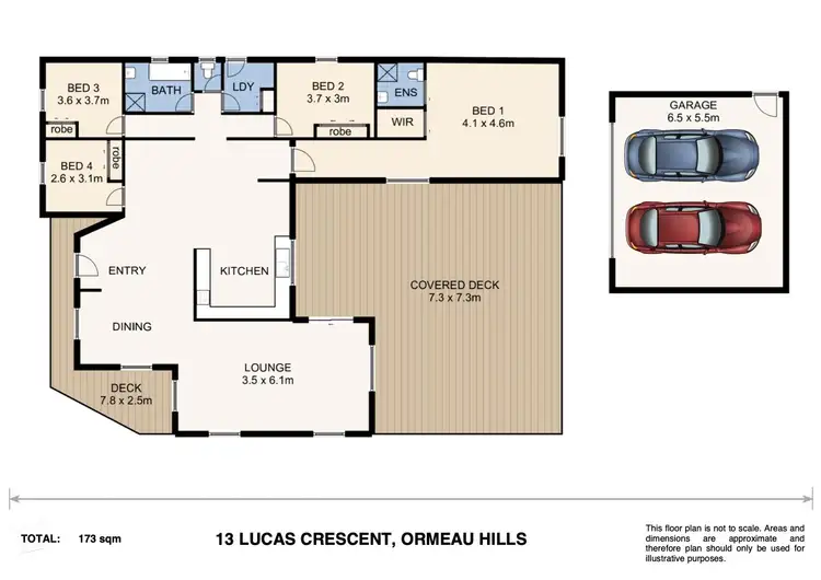 Floorplan of Homely house listing, 13 Lucas Crescent, Ormeau Hills QLD 4208