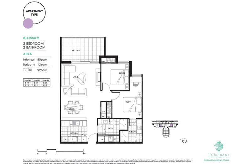 Floorplan of Homely apartment listing, B319/60 Autumn Tce, Clayton South VIC 3169