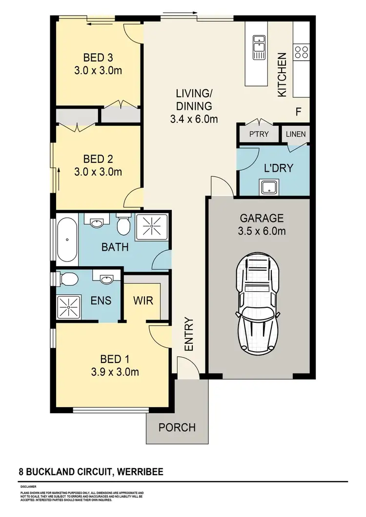Floorplan of Homely house listing, 8 Buckland Circuit, Werribee VIC 3030