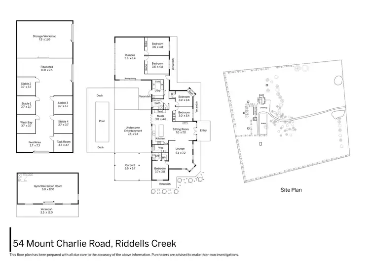 Floorplan of Homely rural property listing, 54 Mount Charlie Road, Riddells Creek VIC 3431