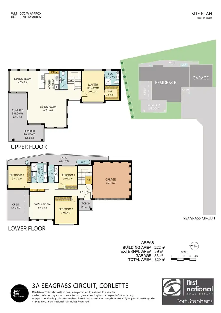 Floorplan of Homely house listing, 3A Seagrass Circuit, Corlette NSW 2315