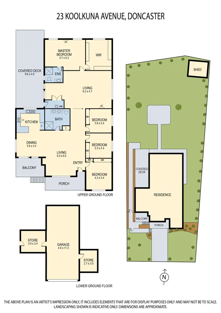 Floorplan of Homely house listing, 23 Koolkuna Avenue, Doncaster VIC 3108