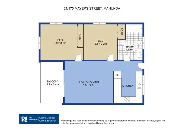 Floorplan of Homely unit listing, 21/173 Mayers Street, Manoora QLD 4870