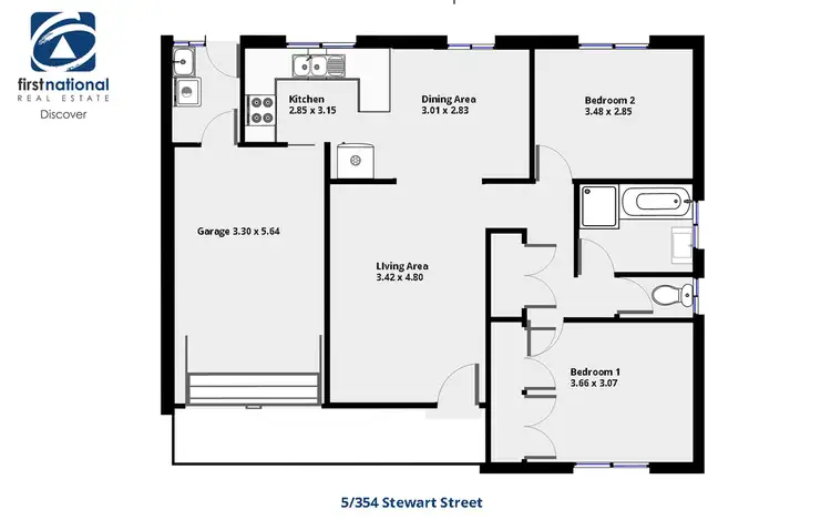Floorplan of Homely house listing, 5/354 Stewart Street, Bathurst NSW 2795