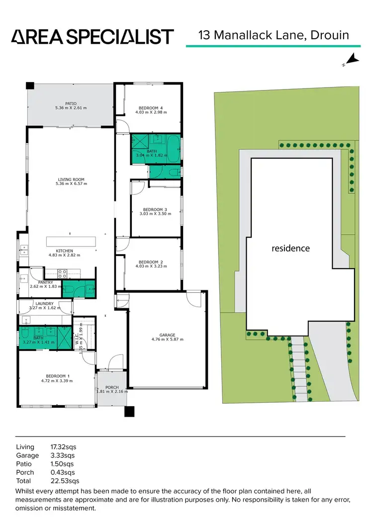 Floorplan of Homely house listing, 13 Manallack Lane, Drouin VIC 3818