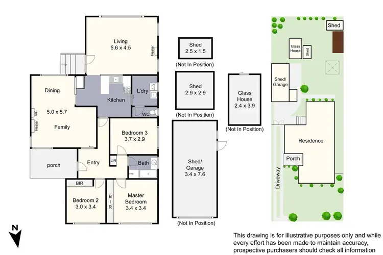 Floorplan of Homely house listing, 42 Sharon Road, Springvale South VIC 3172