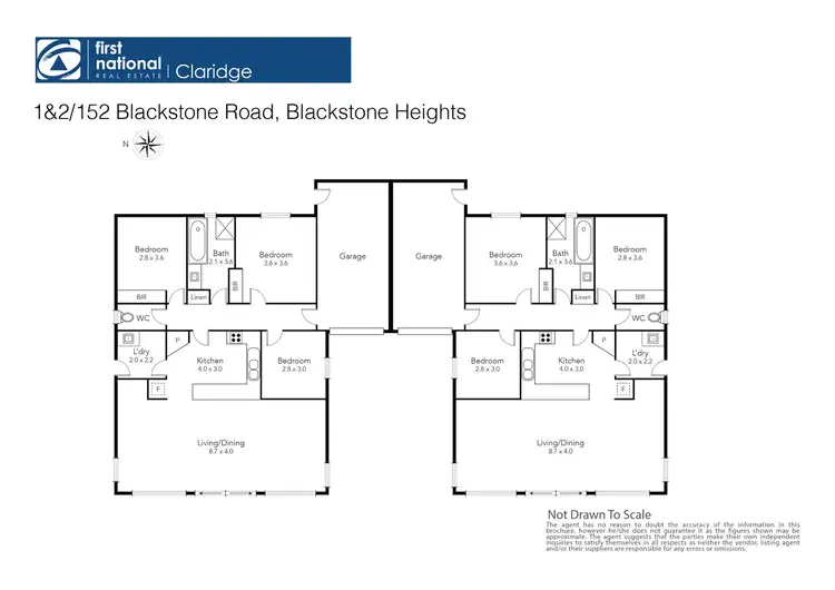 Floorplan of Homely unit listing, 1/152 Blackstone Rd, Blackstone Heights TAS 7250