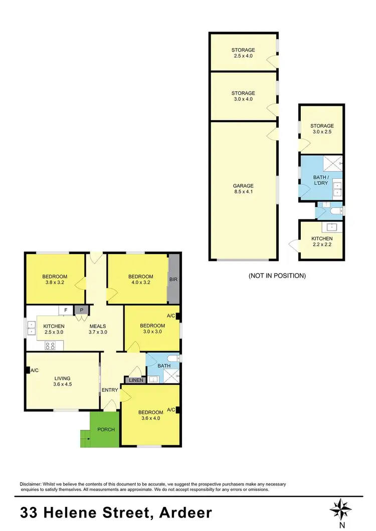Floorplan of Homely house listing, 33 Helene Street, Ardeer VIC 3022