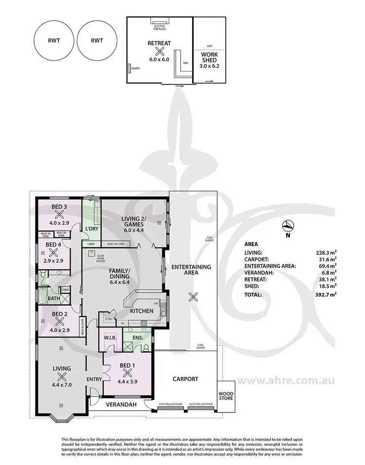 Floorplan of Homely house listing, 9 Blue Court, Strathalbyn SA 5255
