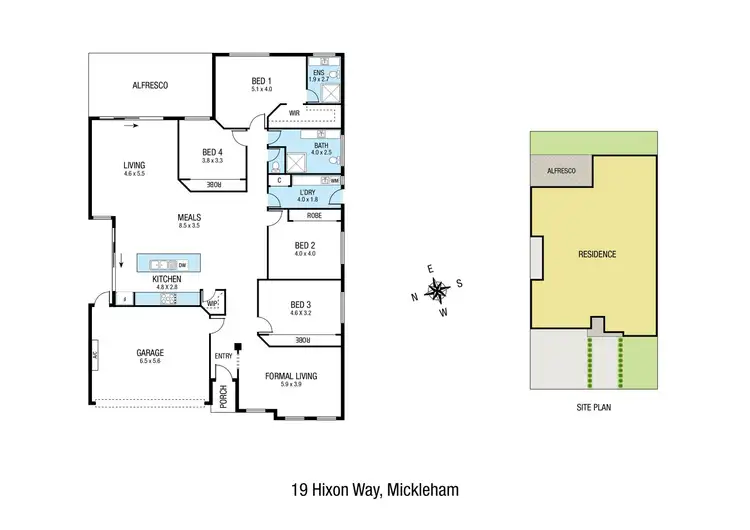 Floorplan of Homely house listing, 19 Hixon Way, Mickleham VIC 3064