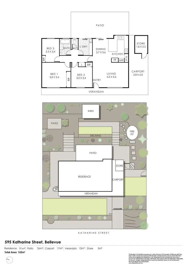 Floorplan of Homely house listing, 595 Katharine Street, Bellevue WA 6056