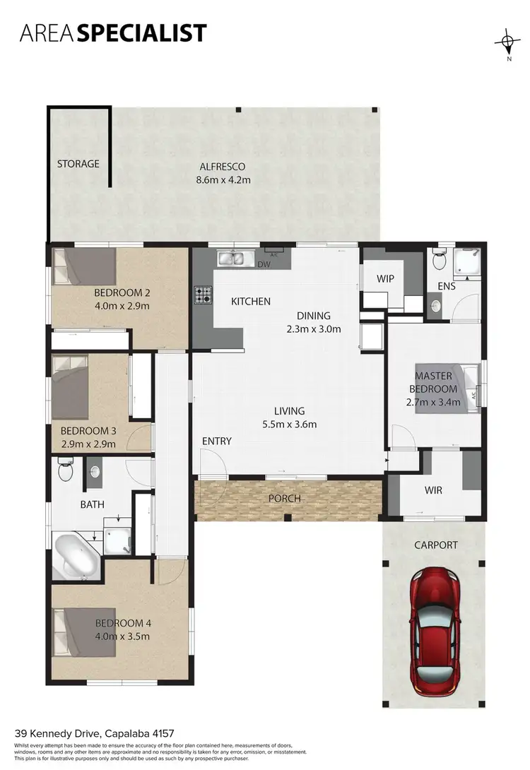 Floorplan of Homely house listing, 39 Kennedy Drive, Capalaba QLD 4157