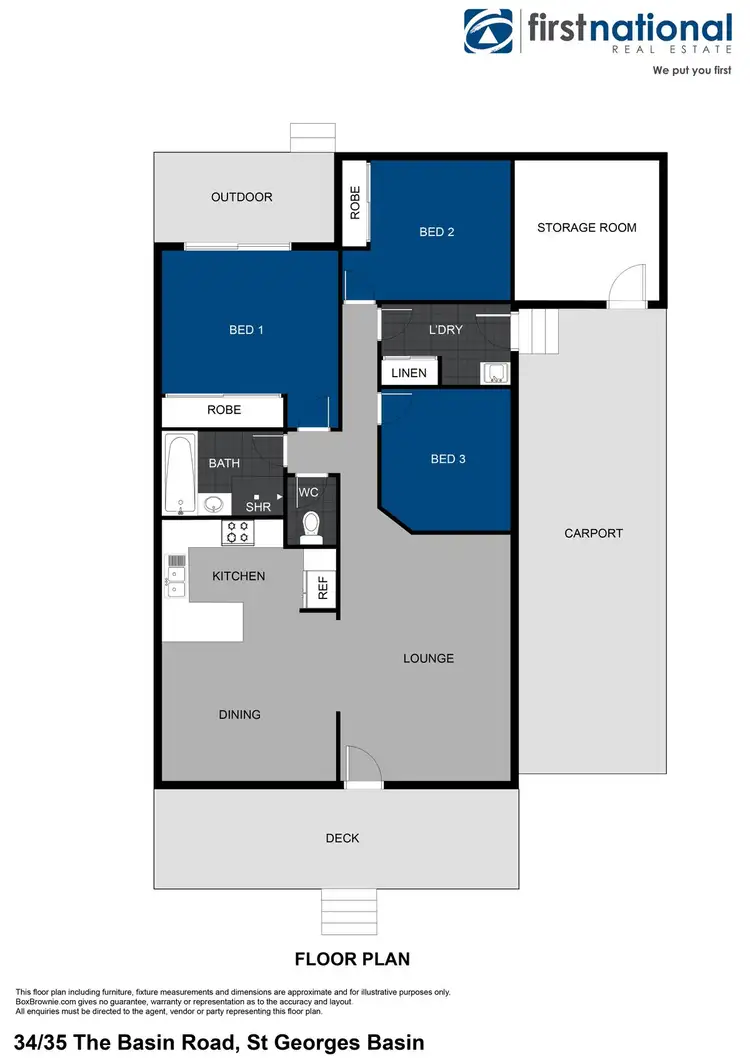 Floorplan of Homely house listing, 34/35 The Basin Road, St Georges Basin NSW 2540