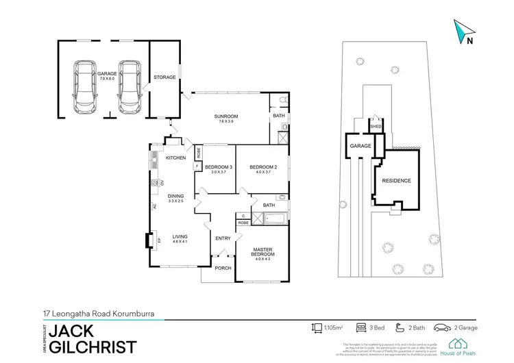 Floorplan of Homely house listing, 17 Leongatha Road, Korumburra VIC 3950