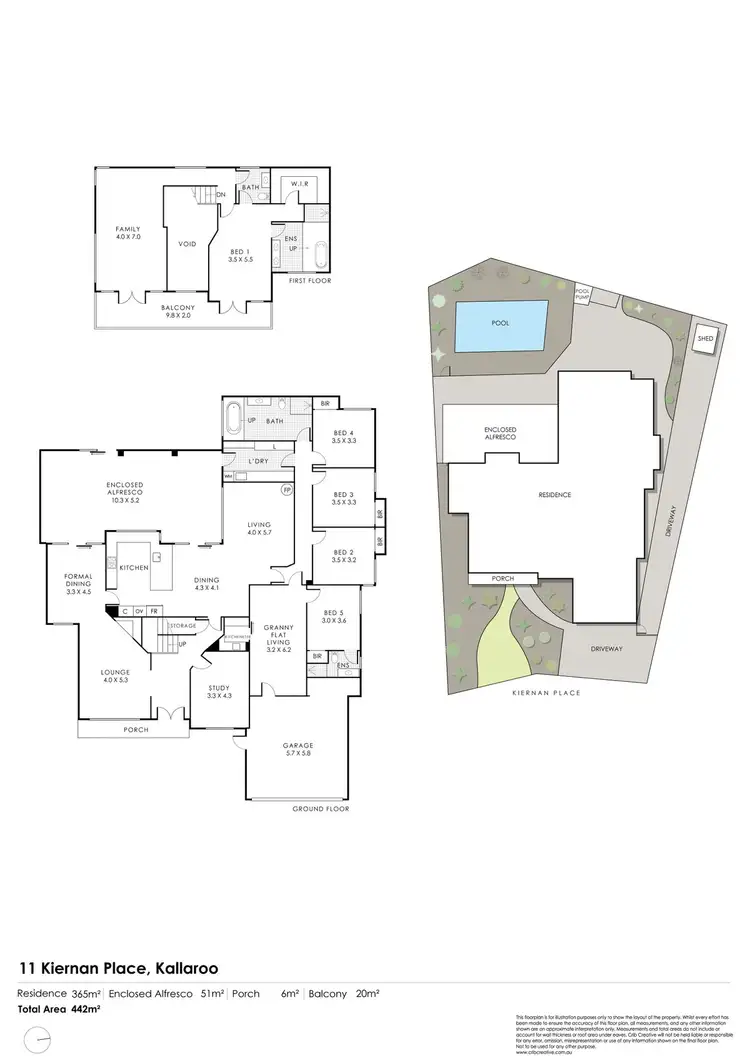 Floorplan of Homely house listing, 11 Kiernan Place, Kallaroo WA 6025