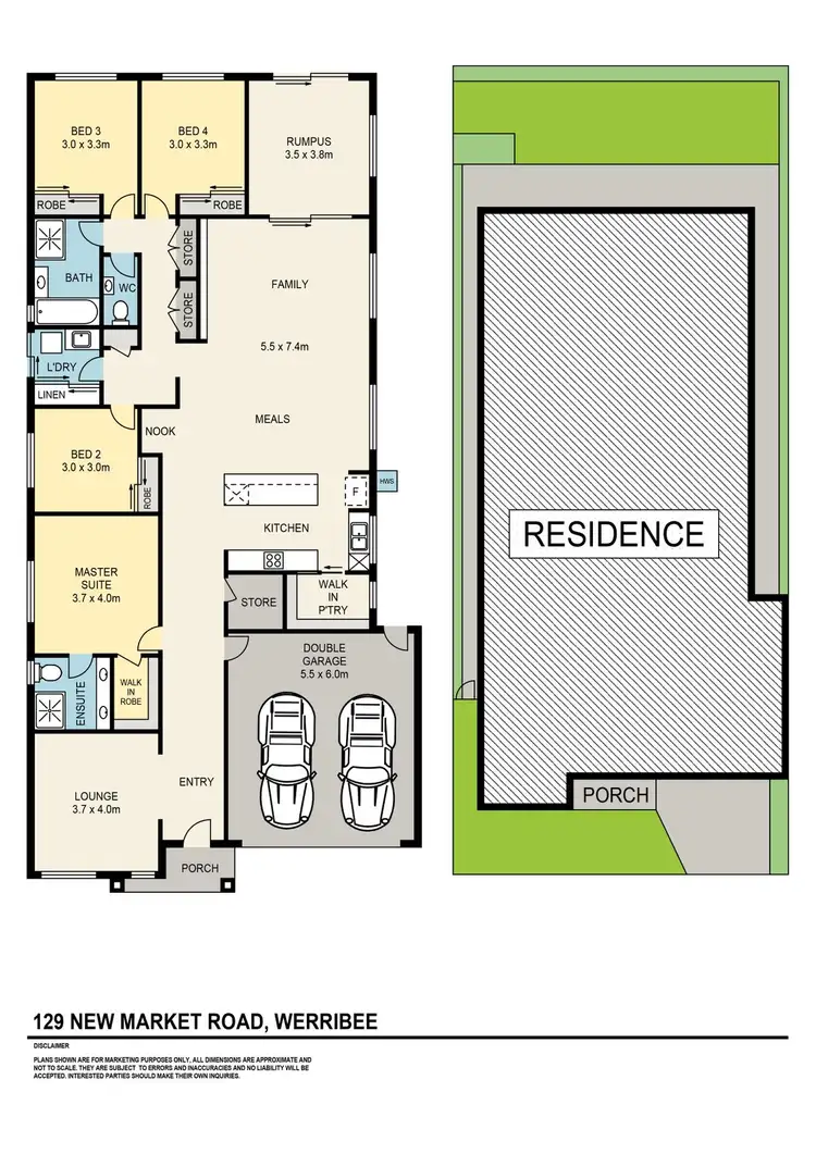 Floorplan of Homely house listing, 129 Newmarket Rd, Werribee VIC 3030