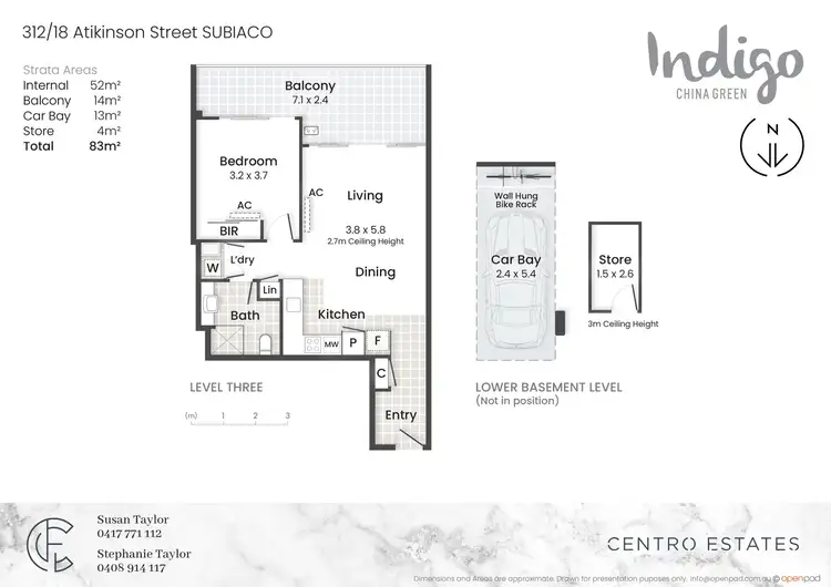 Floorplan of Homely apartment listing, 312/18 Atkinson Road, Subiaco WA 6008