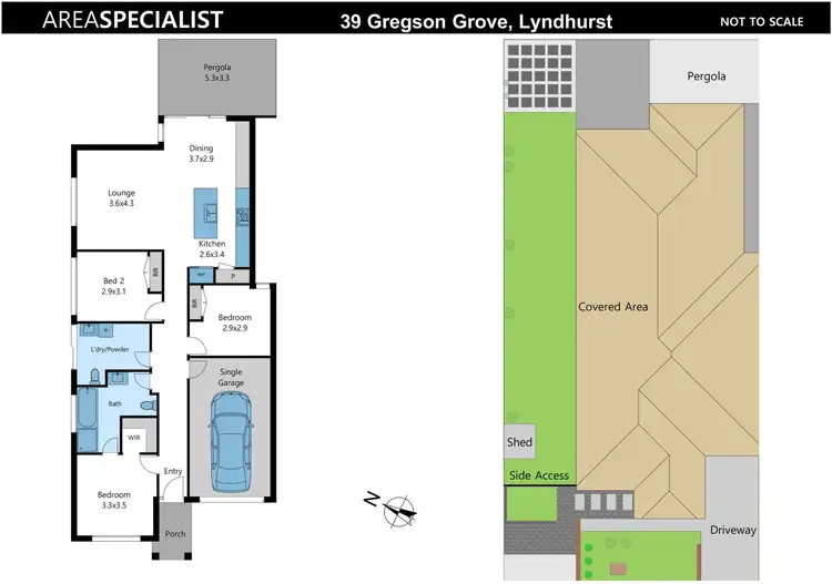 Floorplan of Homely house listing, 39 Gregson Grove, Lyndhurst VIC 3975