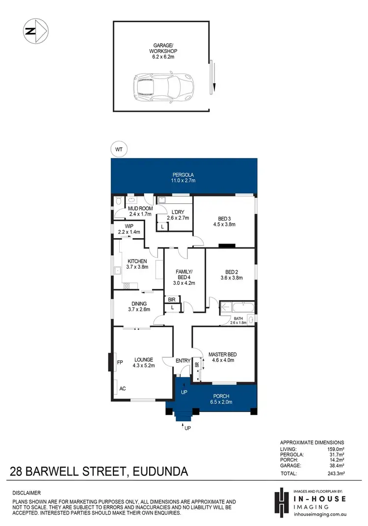 Floorplan of Homely house listing, 28 Barwell Street, Eudunda SA 5374