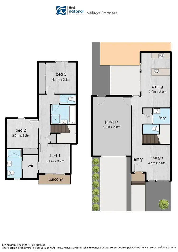 Floorplan of Homely townhouse listing, 2A Edith Way, Pakenham VIC 3810