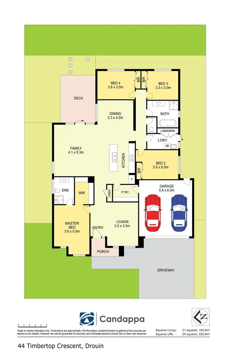 Floorplan of Homely house listing, 44 Timbertop Crescent, Drouin VIC 3818