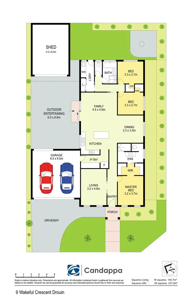 Floorplan of Homely house listing, 9 Wakeful Crescent, Drouin VIC 3818