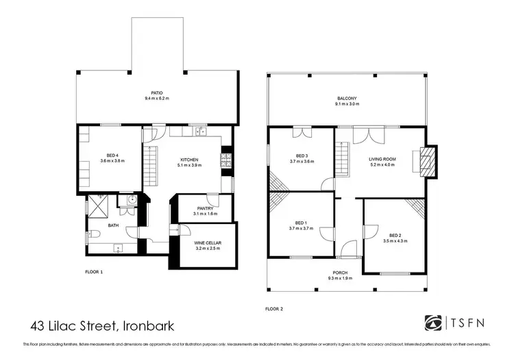 Floorplan of Homely house listing, 43 Lilac Street, Ironbark VIC 3550