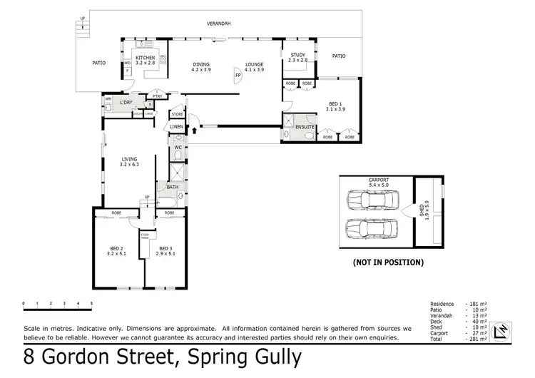 Floorplan of Homely house listing, 8 Gordon Street, Spring Gully VIC 3550