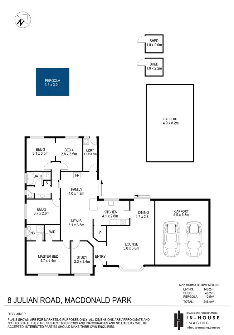Floorplan of Homely house listing, 8 Julian Road, Macdonald Park SA 5121