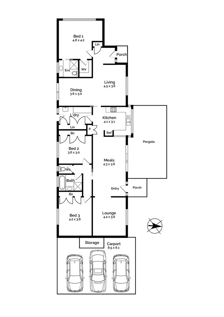 Floorplan of Homely house listing, 28 Anderson Road, Sunbury VIC 3429