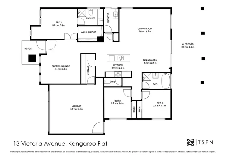 Floorplan of Homely house listing, 13 Victoria Avenue, Kangaroo Flat VIC 3555