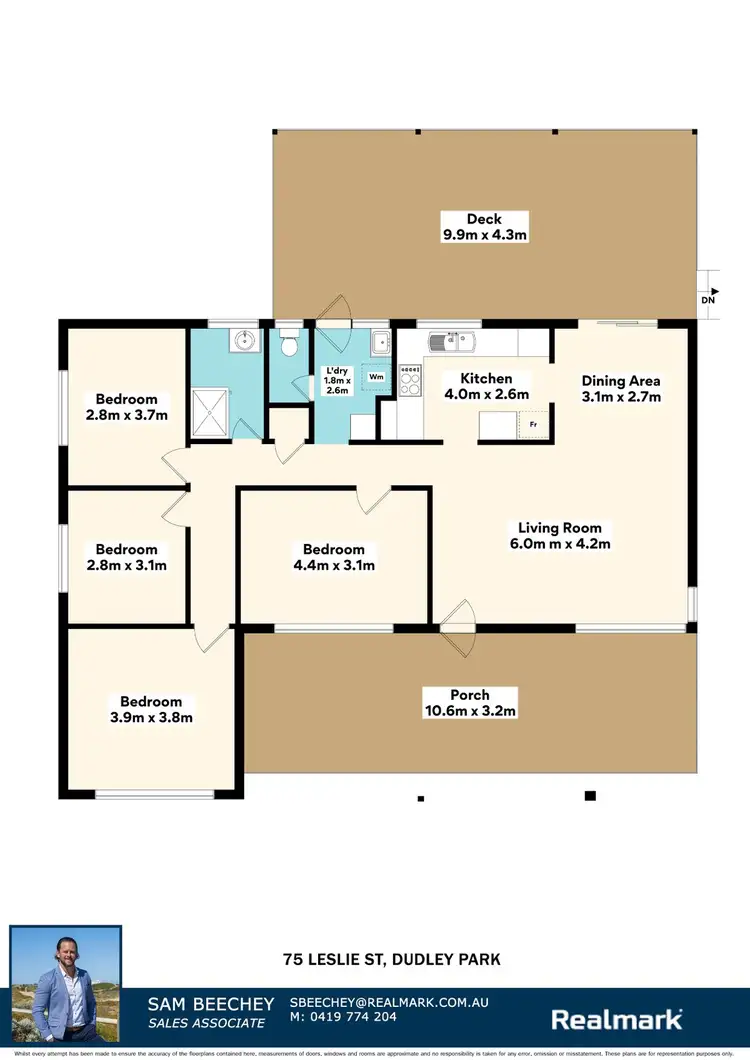 Floorplan of Homely house listing, 75 Leslie Street, Dudley Park WA 6210
