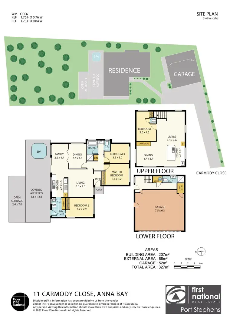 Floorplan of Homely house listing, 11 Carmody Close, Anna Bay NSW 2316
