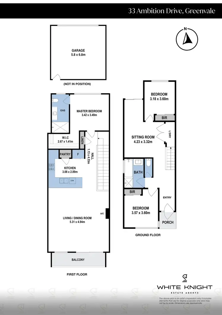 Floorplan of Homely house listing, 33 Ambition Drive, Greenvale VIC 3059