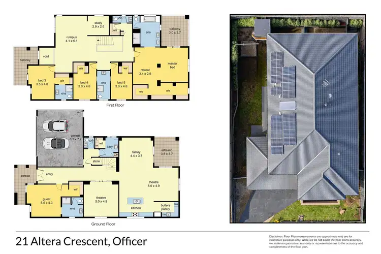 Floorplan of Homely house listing, 21 Altera Crescent, Officer VIC 3809