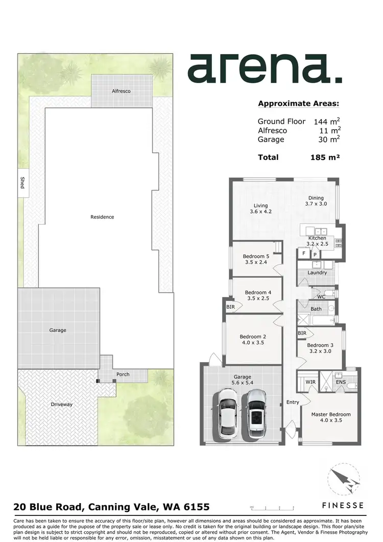 Floorplan of Homely house listing, 20 Blue Road, Canning Vale WA 6155