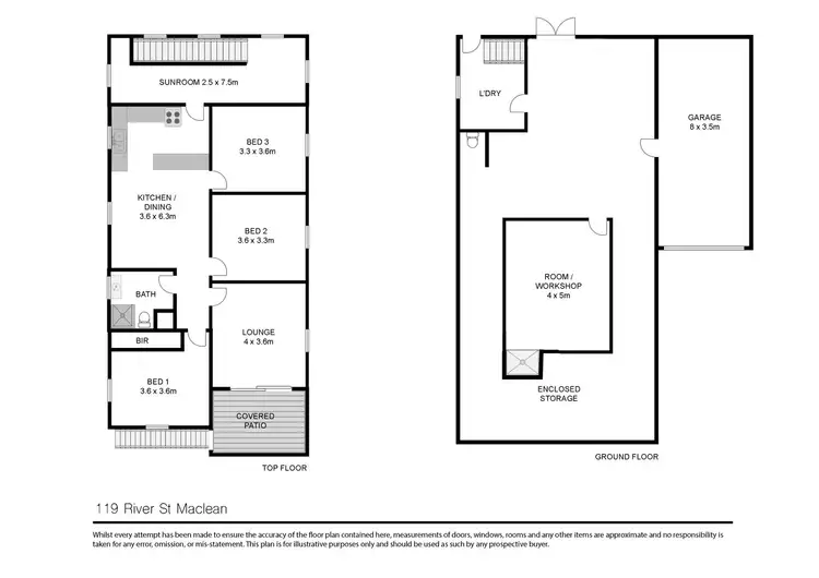 Floorplan of Homely house listing, 119 River Street, Maclean NSW 2463