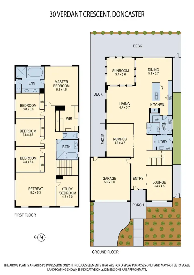 Floorplan of Homely house listing, 30 Verdant Crescent, Doncaster VIC 3108