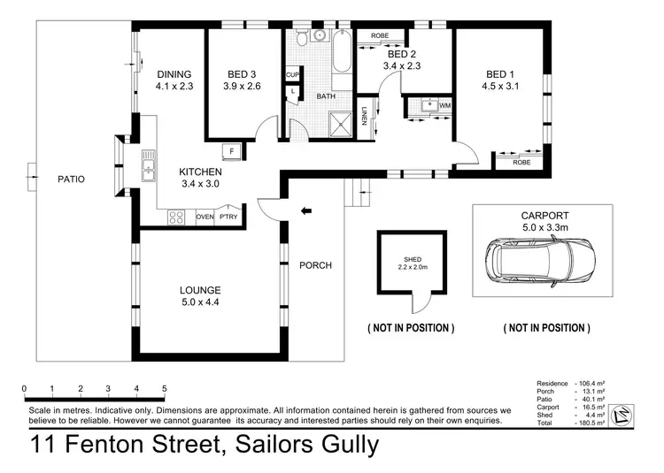 Floorplan of Homely house listing, 11 Fenton Street, Sailors Gully VIC 3556