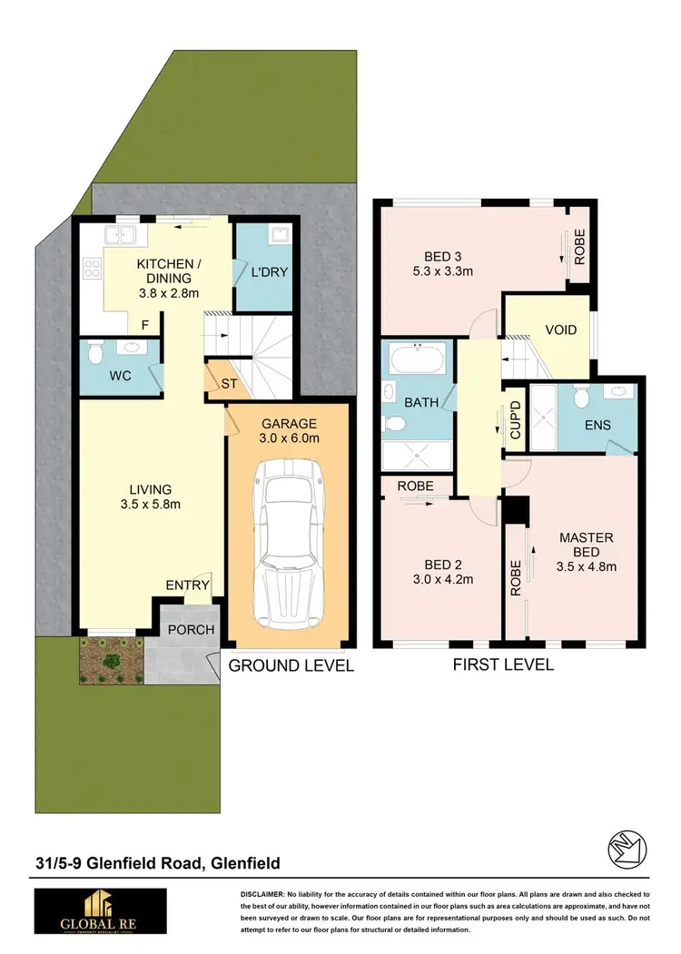 Floorplan of Homely townhouse listing, 28/5-7A Glenfield Road, Glenfield NSW 2167