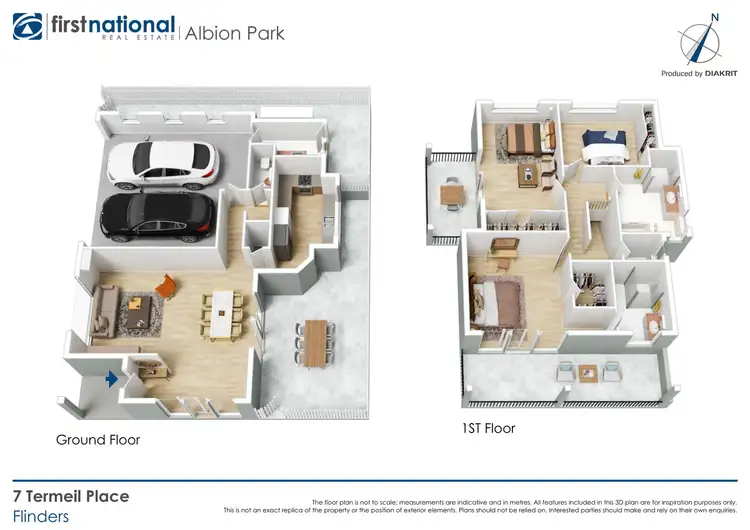 Floorplan of Homely townhouse listing, 7 Termeil Place, Flinders NSW 2529