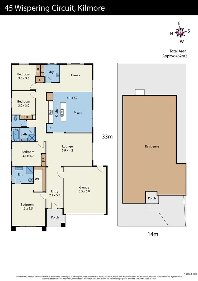 Floorplan of Homely house listing, 45 Wispering Circuit, Kilmore VIC 3764