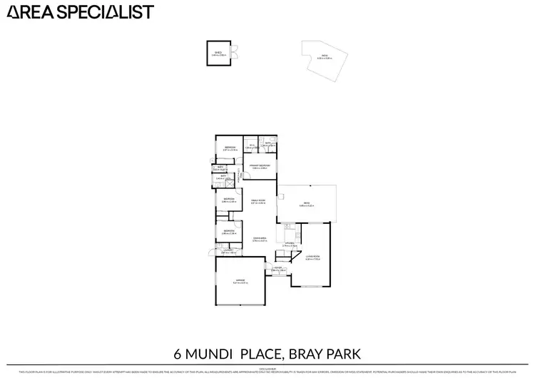 Floorplan of Homely house listing, 6 Mundie Place, Bray Park QLD 4500