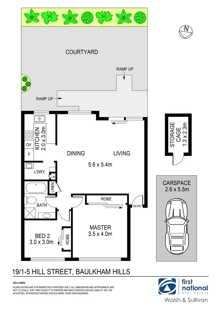 Floorplan of Homely villa listing, 19/1-5 Hill Street, Baulkham Hills NSW 2153