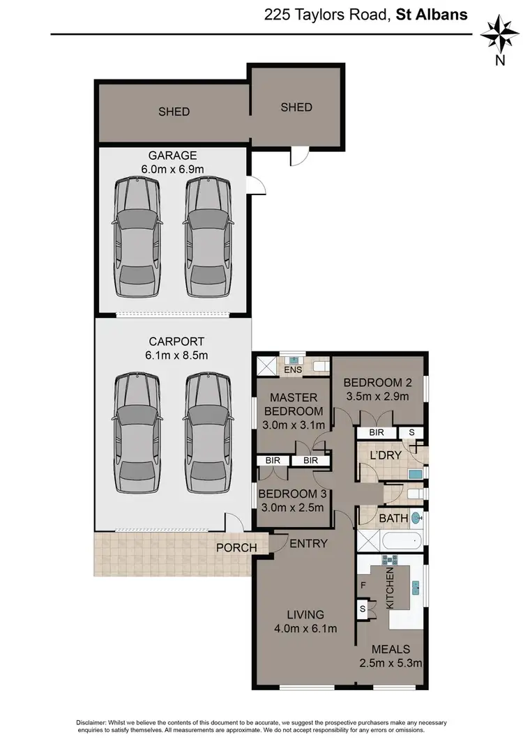Floorplan of Homely house listing, 225 Taylors Road, St Albans VIC 3021