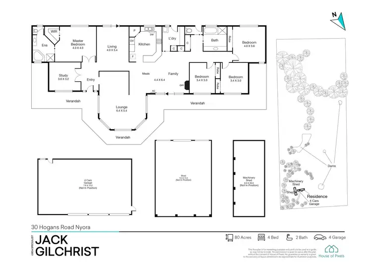 Floorplan of Homely house listing, 30 Hogans Road, Nyora VIC 3987